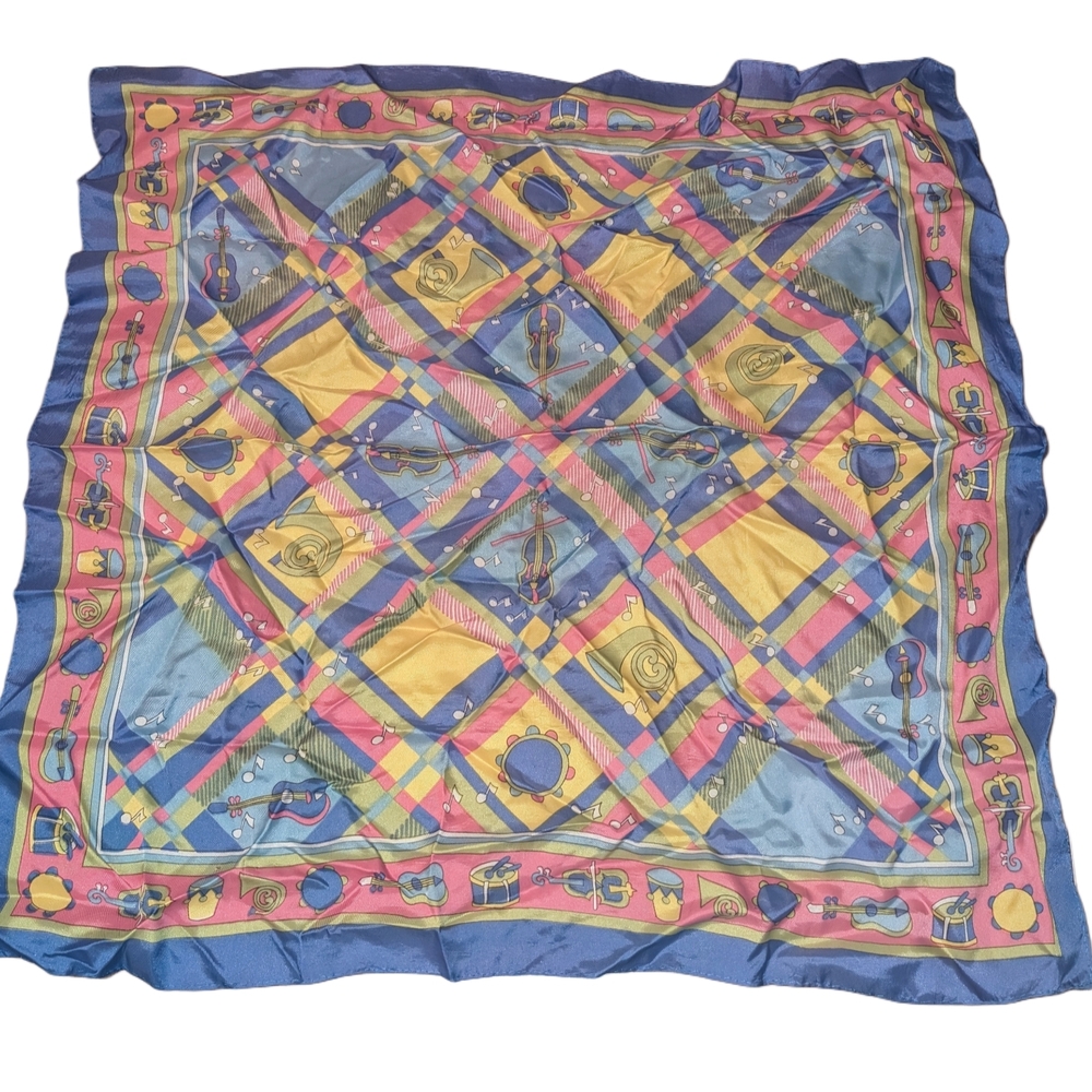 Colorful Geometric Patterned Scarf